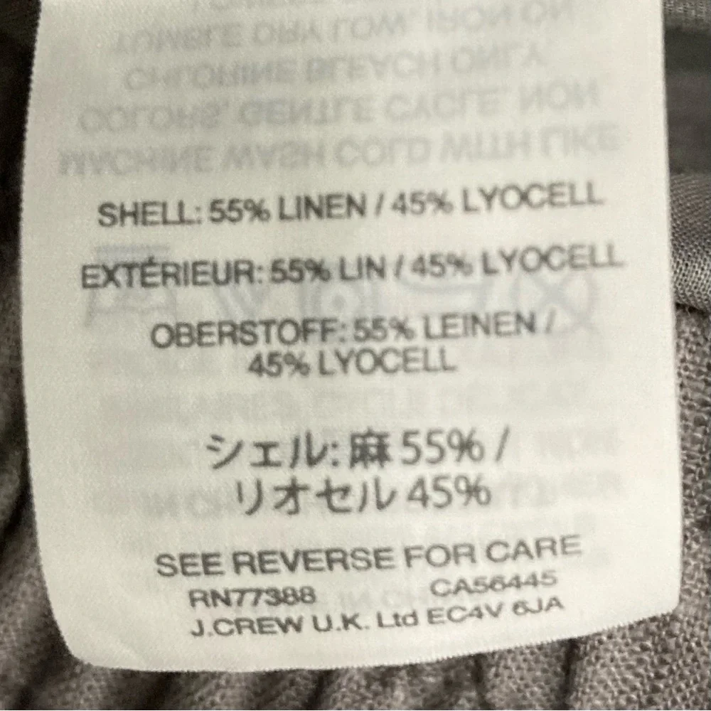 J. Crew Point Sur Seaside Jogger Pants Women’s Size 12 Pull On Linen Blend Beach